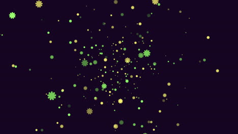 Intriguing-night-sky-scattered-blue-dots-on-dark-background