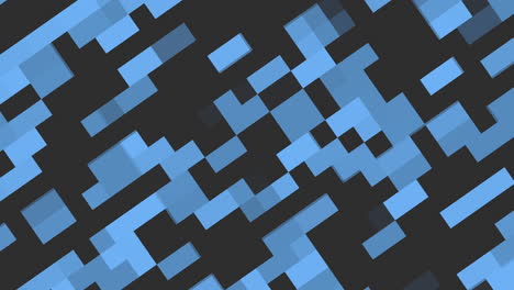 Modern-diagonal-pattern-of-blue-and-black-squares-abstract-design