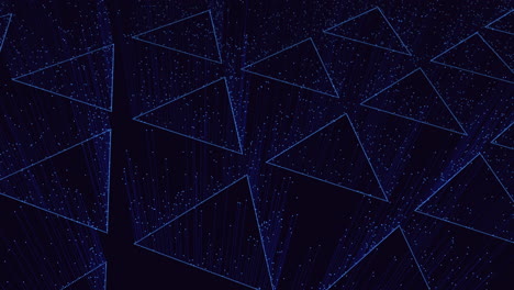 Floating-blue-triangles-a-mesmerizing-pattern-of-glowing-depth