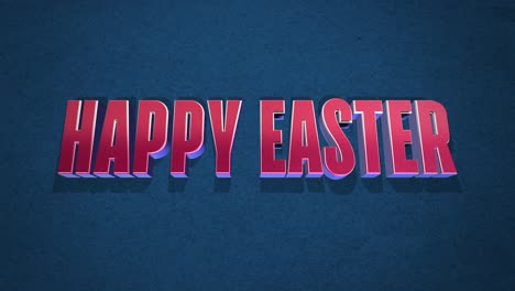 Diagonal-3d-paper-letters-spell-Happy-Easter-on-blue-background