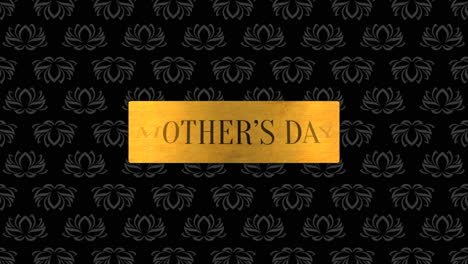 Elegant-black-and-gold-Mothers-Day-pattern-with-geometric-shapes