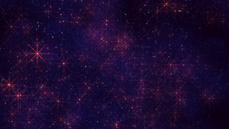 Vibrante-Cielo-Nocturno-Estrellado-De-Color-Púrpura-Y-Rojo