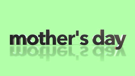3D-Muttertagstext-Auf-Grünem-Hintergrund,-Mutige-Und-Schöne-Hommage
