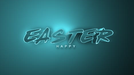 Glittering-Easter-wishes-vibrant-blue-neon-Happy-Easter-shines