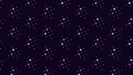 Abstract-pattern-black,-purple,-and-green-dots-on-a-vibrant-background