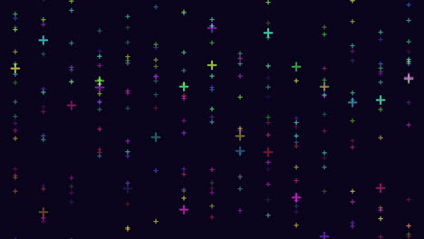 Cosmic-cross-colorful-stars-on-a-black-background