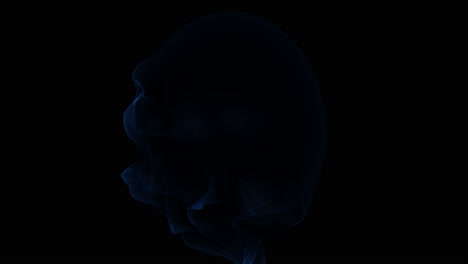 ätherischer-Blauer-Rauch-Auf-Dunklem-Hintergrund,-Mystische-Essenz-Oder-Geisterhafte-Erscheinung