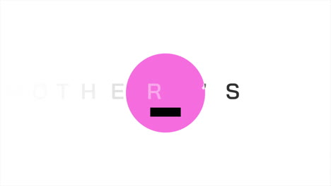 Muttertags-Event-Logo-Rosa-Kreis-Auf-Weißem-Hintergrund