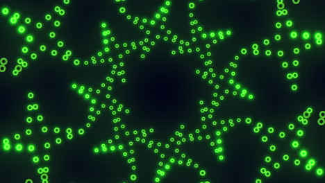 Kompliziertes-Grünes-Punktmuster-Auf-Schwarzem-Hintergrund