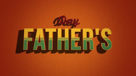 Retro-style-stylized-font-on-orange-background-Fathers-Day-in-distressed-vintage-look
