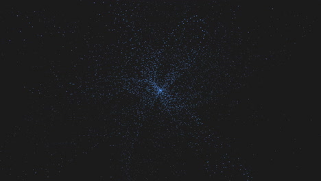 Sternennacht-Faszinierendes-Schwarzweißfoto-Von-Gruppierten-Sternen