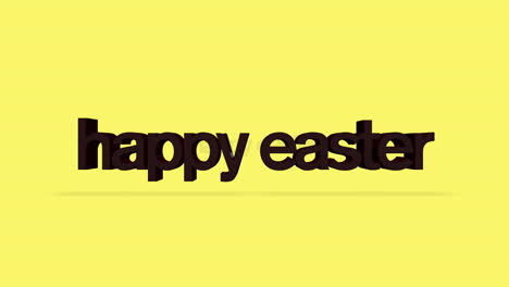 Happy-Easter-vibrant-greeting-card-with-red-lettering-on-yellow-background