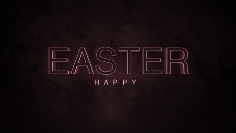 Happy-Easter-modern-neon-light-illustration