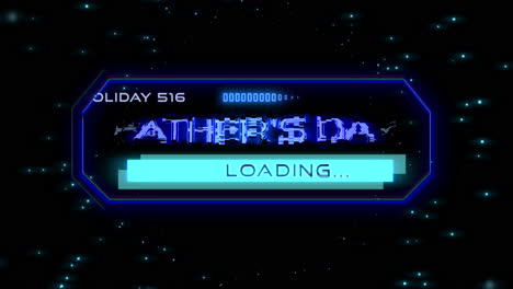 Fathers-Day-loading-a-futuristic-blue-neon-sign