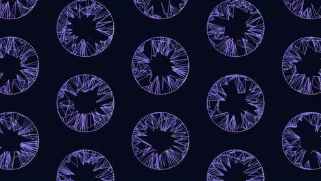 Abstract-circles-blue-and-purple-lines-on-black-background