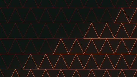 Bold-and-striking-symmetrical-red-triangle-pattern-on-black-background