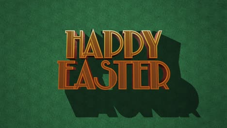 3d-Happy-Easter-text-on-green-background