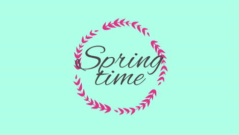 Frühlingszeit-Begrüßen-Sie-Die-Saison-Mit-Unserem-Wunderlichen-Blatt-Logo