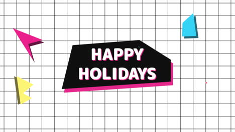 Colorful-geometric-design-Happy-Holidays-message-in-vibrant-shapes