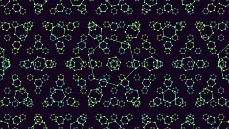 Abstract-black-and-green-pattern-on-dark-background