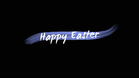 Vibrante-Celebración-De-Pascua-Pincelada-Feliz-Pascua-Sobre-Fondo-Negro