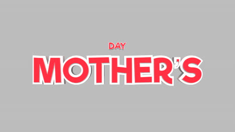 Celebre-El-Día-De-La-Madre-Con-El-Logo-De-Texto-Rojo