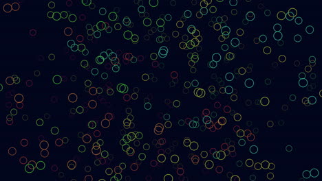 Vibrant-and-colorful-circle-pattern-on-a-black-background