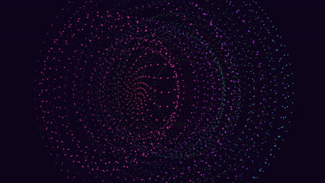 Colorful-spiral-circles-on-black-background