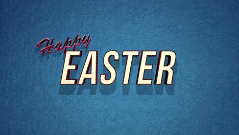 Vintage-inspired-Happy-Easter-in-bold-red-letters-on-blue-background