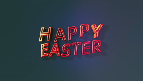 Diagonal-neon-sign-Happy-Easter-in-vibrant-red-and-blue