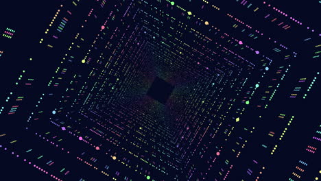 Vibrant-digital-artwork-infinite-tunnel-of-colorful-dots