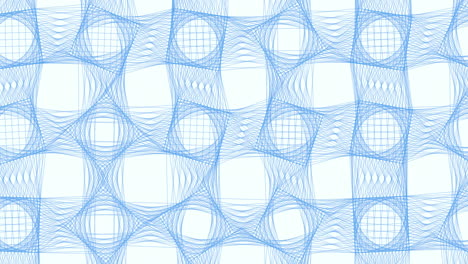 Dynamisches-Blau-weißes-Geschwungenes-Linienmuster
