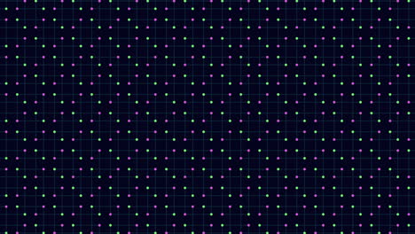 Colorful-symmetrical-dot-grid-on-black-background