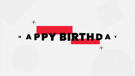 Moderne-Rote-Und-Schwarze-Happy-Birthday-Gruß-Auf-Weißem-Hintergrund
