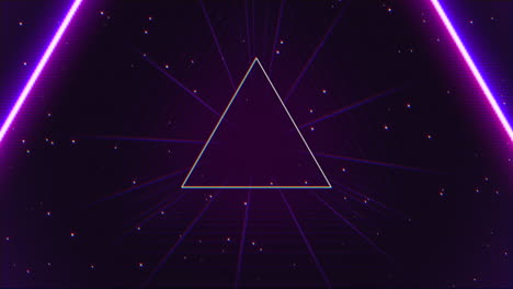 Vibrant-futuristic-purple-triangle-with-neon-lines