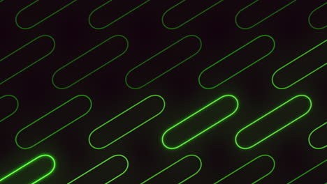 Patrón-Dinámico-En-Zigzag-Negro-Y-Verde-Con-Líneas-Curvas-Brillantes