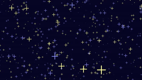 Stunning-night-sky-cross-shaped-constellations-and-stars