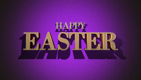 Golden-Easter-greetings-on-shadowed-purple-background