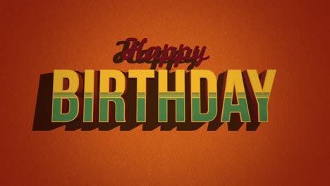 Distressed-Happy-Birthday-card-on-orange-background-with-cut-out-font-effect
