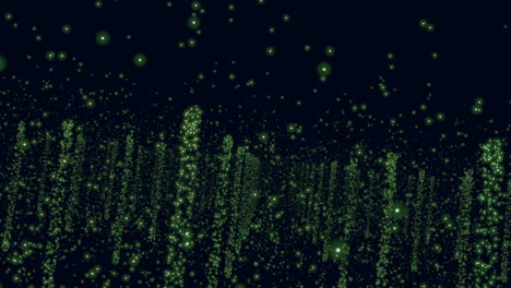 Enigmatic-green-glowing-dots-suspended-in-dark-abyss