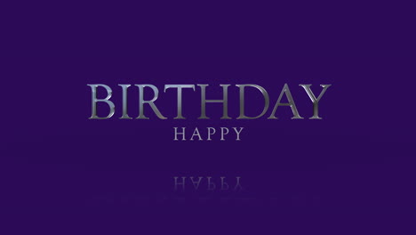Reflective-floating-letters-on-dark-purple---celebrate-with-Happy-Birthday