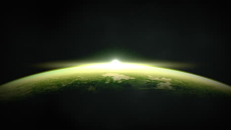 Leuchtend-Grüner-Planet-Mit-Dem-Datum-12.04.1961