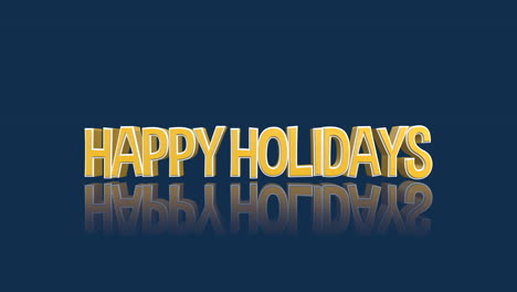 Sparkling-reflection-Happy-Holidays-in-yellow-on-blue-background