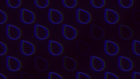Círculos-Radiantes-Patrón-Brillante-Azul-Y-Púrpura-Sobre-Fondo-Negro