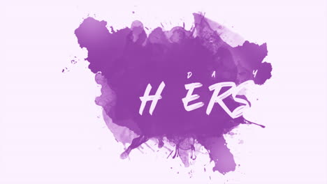 Mother's-Day-celebration-purple-paint-splash-on-white-background