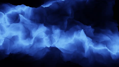 Electric-energy-intense-blue-lightning-bolt-shaping-darkness