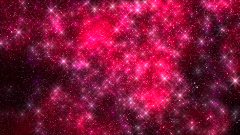Sternenroter-Und-Rosafarbener-Hintergrund-Mit-Weißen-Sternen