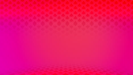 Círculos-Simétricos-Abstractos-Fondo-Degradado-Rojo-Y-Rosa