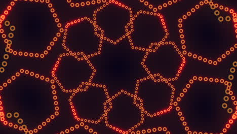 Leuchtend-Orange-Kreise-Und-Zickzack-Linien-Schaffen-Dynamische-Muster