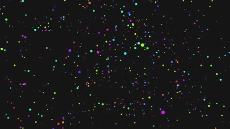 Vibrant-dots-dance-across-dark-canvas